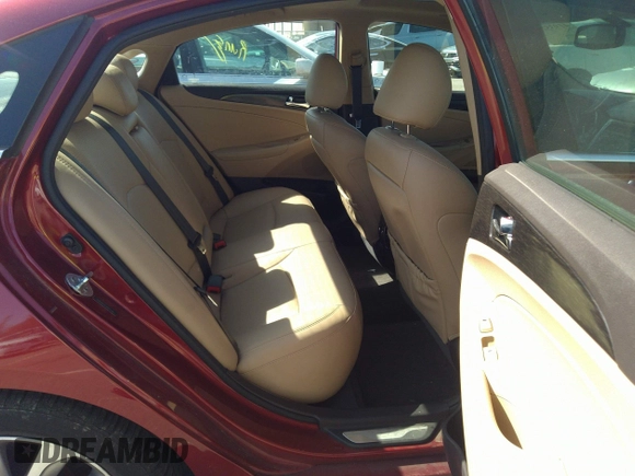 2014 Hyundai Sonata SE with VIN 5NPEC4AC5EH923646, listed as a IAAI auction lot 41935203 with 90,506 mi miles and . Bid and sale history available at DreamBid. Image 8.