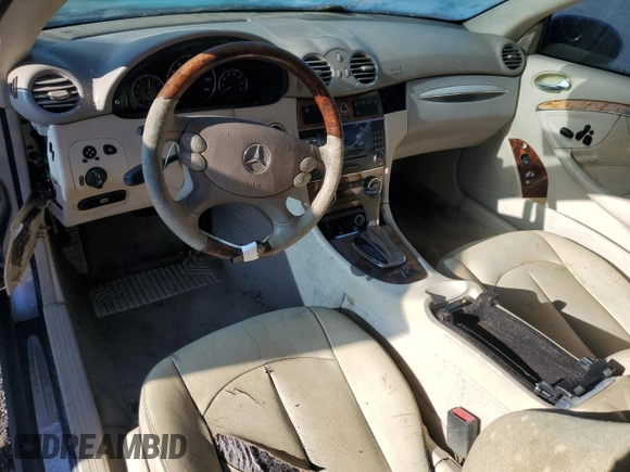 2005 Mercedes-Benz CLK-Class 5.0L with VIN WDBTK75J85F152404, listed as a Copart auction lot 74837604 with 143,622 mi miles and Clean Title. Bid and sale history available at carsss.com. Image 8.