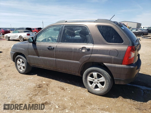 2009 Kia Sportage LX with VIN KNDJF724697568334, listed as a Copart auction lot 54056605 with 252,049 mi miles and Clean Title. Bid and sale history available at carsss.com. Image 2.
