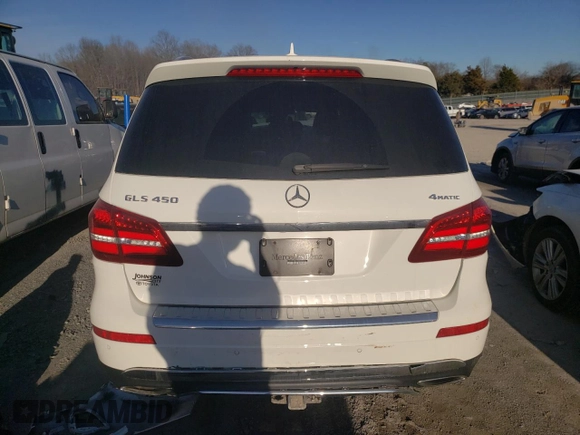 2019 Mercedes-Benz GLS with VIN 4JGDF6EE1KB237526, listed as a Copart auction lot 40089223 with 47,541 mi miles. Bid and sale history available at carsss.com. Image 6.