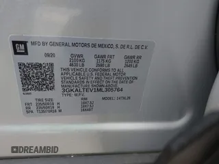 2021 GMC Terrain SLE with VIN 3GKALTEV1ML305764, listed as a IAAI auction lot 41394429 with 28,900 mi miles and . Bid and sale history available at carsss.com. Image 9.