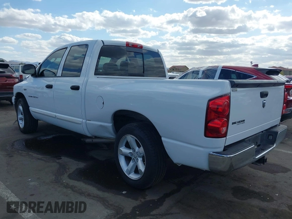 2007 Dodge Ram 1500 SLT with VIN 1D7HA18297S123389, listed as a IAAI auction lot 42043432 with Not Provided miles. Bid and sale history available at carsss.com. Image 3.