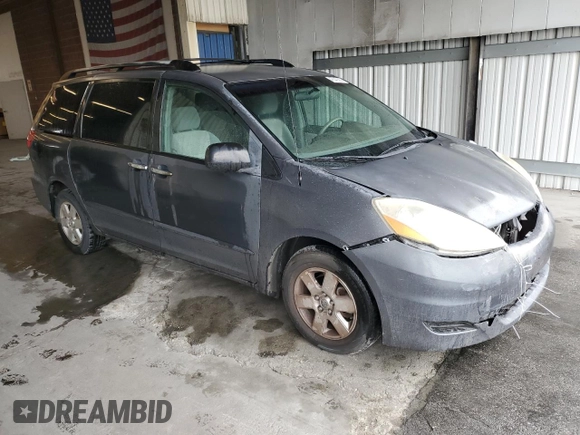 2007 Toyota Sienna CE with VIN 5TDZK23C47S064469, listed as a Copart auction lot 47540385 with 191,130 mi miles and Salvage Title. Bid and sale history available at carsss.com. Image 4.