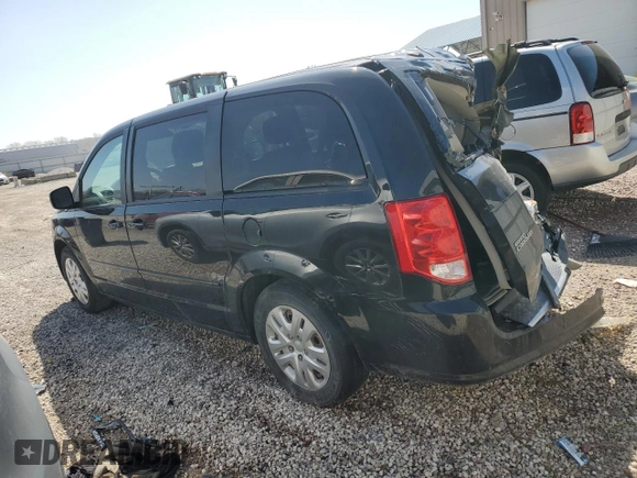 2017 Dodge Grand Caravan SE with VIN 2C4RDGBGXHR615610, listed as a Copart auction lot 51448705 with 217,815 mi miles and Salvage Title. Bid and sale history available at DreamBid. Image 2.