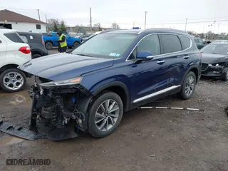 2020 Hyundai Santa Fe SEL with VIN 5NMS3CAD5LH304268, listed as a IAAI auction lot 41920000 with 44,964 mi miles. Bid and sale history available at carsss.com. Image 2.