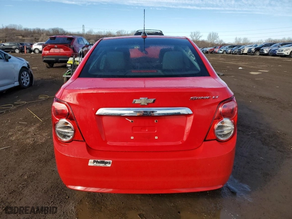 2016 Chevrolet Sonic LT with VIN 1G1JC5SH8G4123763, listed as a Copart auction lot 47054265 with 0 mi miles and Salvage Title. Bid and sale history available at carsss.com. Image 6.