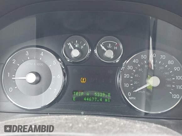 2009 Mercury Milan Premier with VIN 3MEHM08129R625936, listed as a IAAI auction lot 41539778 with 44,677 mi miles and . Bid and sale history available at DreamBid. Image 7.