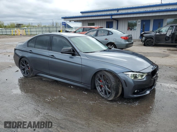 2017 BMW 3 Series 320i xDrive with VIN WBA8E5G32HNU45014, listed as a Copart auction lot 55808265 with 65,578 mi miles and Salvage title. Bid and sale history available at DreamBid. Image 4.
