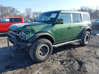 2022 Ford Bronco with VIN 1FMEE5DP9NLB56714, listed as a IAAI auction lot 41766648 with 44,970 mi miles and . Bid and sale history available at DreamBid. Image 2.