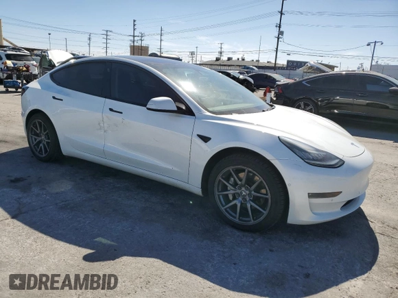 2019 Tesla Model 3 Long Range with VIN 5YJ3E1EB1KF433510, listed as a Copart auction lot 47482225 with 111,352 mi miles and Salvage Title. Bid and sale history available at DreamBid. Image 4.