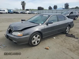 2003 Acura TL Type S w/Navigation System with VIN 19UUA56953A004997, listed as a Copart auction lot 48595595 with 201,470 mi miles and Salvage Title. Bid and sale history available at carsss.com. Image 1.