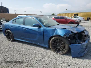 2021 Dodge Charger Scat Pack with VIN 2C3CDXGJ6MH596312, listed as a Copart auction lot 55108165 with 19,731 mi miles and Clean Title. Bid and sale history available at DreamBid. Image 4.