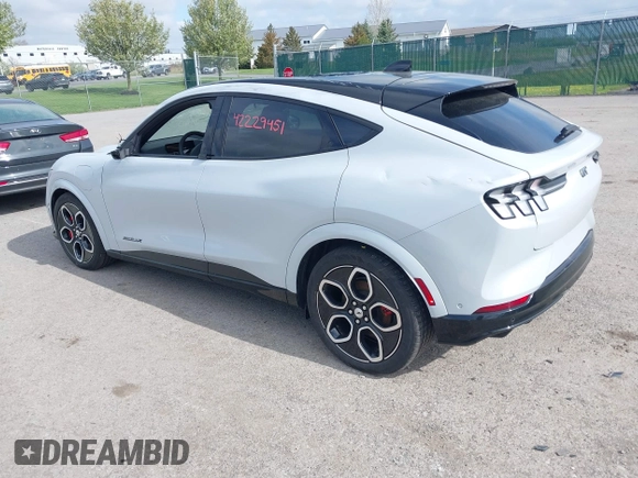 2023 Ford Mustang Mach-E GT with VIN 3FMTK4SE7PMB03832, listed as a IAAI auction lot 42229451 with 18,398 mi miles and . Bid and sale history available at DreamBid. Image 3.