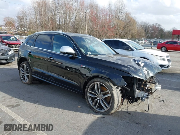 2015 Audi SQ5 Prestige z VIN WA1VGAFP6FA079697, wystawiony jako IAAI lot #41729614 z przebiegiem 130 663 mil mil oraz . Historia ofert i sprzedaży dostępna na DreamBid. Obrazek 1.