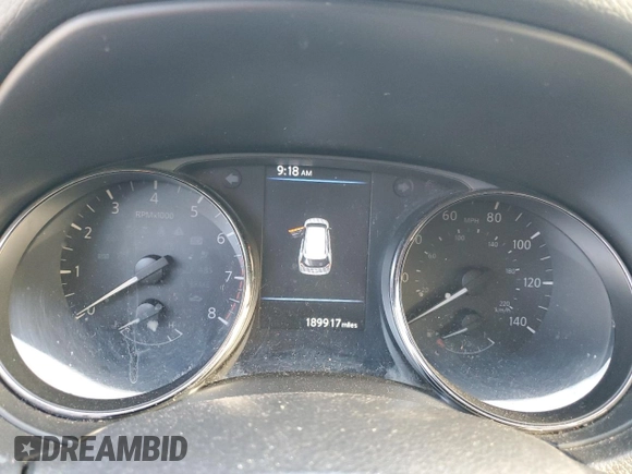 2018 Nissan Rogue SV with VIN JN8AT2MT8JW489858, listed as a Copart auction lot 46213885 with 189,917 mi miles and Salvage Title. Bid and sale history available at carsss.com. Image 9.
