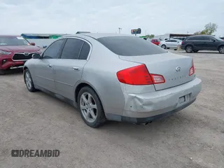 2003 Infiniti G35 w/Leather with VIN JNKCV51E63M322787, listed as a IAAI auction lot 41250569 with 154,817 mi miles. Bid and sale history available at carsss.com. Image 3.