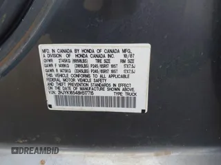 2008 Honda Ridgeline RTL z VIN 2HJYK16548H517715, wystawiony jako IAAI lot #41818060 z przebiegiem 239 399 mil mil oraz . Historia ofert i sprzedaży dostępna na DreamBid. Obrazek 9.