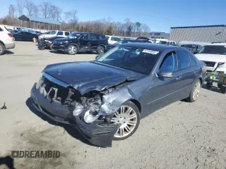 2007 Mercedes-Benz E-Class 3.5L with VIN WDBUF56X37B094910, listed as a Copart auction lot 47194955 with 0 mi miles and Salvage Title. Bid and sale history available at carsss.com. Image 1.