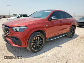 2021 Mercedes-Benz GLE 53 AMG z VIN 4JGFD6BB7MA291950, wystawiony jako Copart lot #61209155 z przebiegiem 56 542 mil mil oraz Czysty tytuł • Clean title. Historia ofert i sprzedaży dostępna na DreamBid. Obrazek 1.