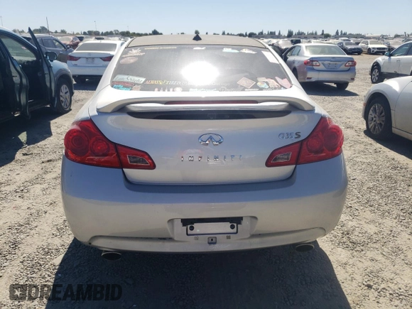 2008 Infiniti G35 with VIN JNKBV61E88M206354, listed as a Copart auction lot 69679054 with Not Provided miles and Salvage Title. Bid and sale history available at DreamBid. Image 6.