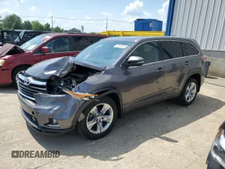 2015 Toyota Highlander Limited с VIN 5TDDKRFH8FS153776, выставлен на аукционе Copart как лот 62373205 с пробегом 131 588 миль миль и Списание • Salvage title. История ставок и продаж доступна на DreamBid. Изображение 1.