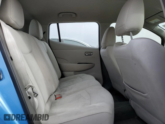 2012 Nissan LEAF SL with VIN JN1AZ0CP2CT021456, listed as a Copart auction lot 56057385 with 55,193 mi miles and Clean Title. Bid and sale history available at DreamBid. Image 10.