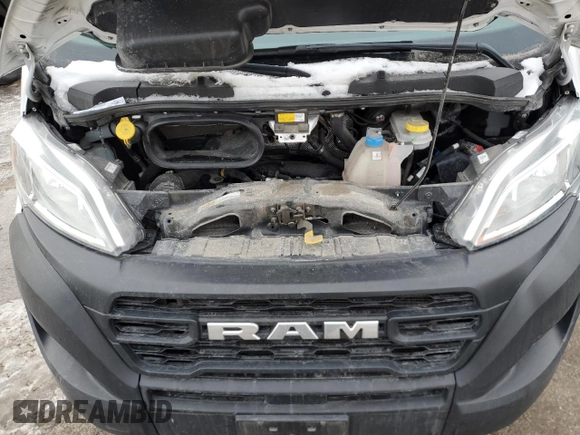 2023 Ram ProMaster Cargo with VIN 3C6LRVDG9PE535246, listed as a Copart auction lot 45709465 with 86,093 mi miles and Salvage Title. Bid and sale history available at DreamBid. Image 12.