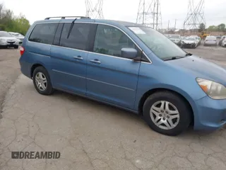 2007 Honda Odyssey EX-L with VIN 5FNRL38647B044622, listed as a IAAI auction lot 42057191 with 145,855 mi miles. Bid and sale history available at carsss.com. Image 1.