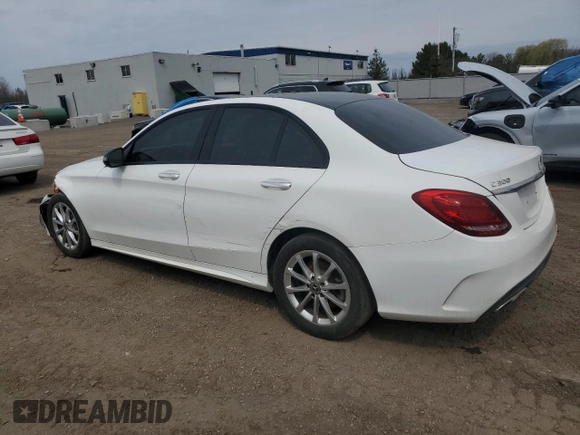 2018 Mercedes-Benz C 300 z VIN 55SWF4KB1JU239945, wystawiony jako Copart lot #54153275 z przebiegiem 100 540 mil mil oraz Szkoda całkowita • Salvage title. Historia ofert i sprzedaży dostępna na DreamBid. Obrazek 2.