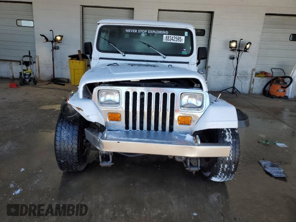 1995 Jeep Wrangler with VIN 1J4FY29S8SP272660, listed as a Copart auction lot 88342595 with 106,805 mi miles and Salvage Title. Bid and sale history available at carsss.com. Image 5.