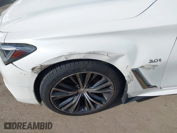 2017 Infiniti Q60 Sport with VIN JN1EV7EL8HM550153, listed as a IAAI auction lot 41701379 with 111,476 mi miles. Bid and sale history available at carsss.com. Image 6.