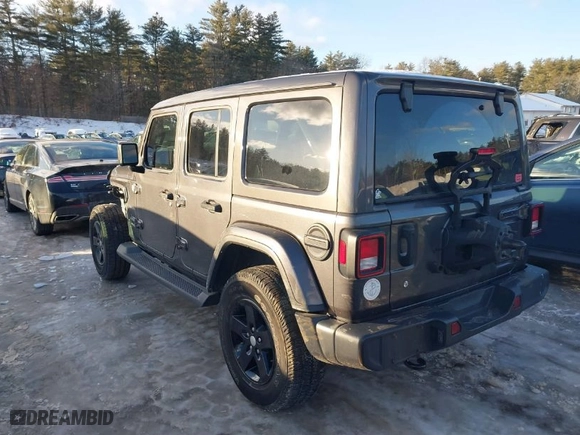 2020 Jeep Wrangler Unlimited North Edition with VIN 1C4HJXEN9LW157444, listed as a IAAI auction lot 41587642 with 73,936 mi miles. Bid and sale history available at carsss.com. Image 3.