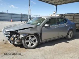 2013 Dodge Avenger SE with VIN 1C3CDZABXDN589271, listed as a Copart auction lot 53855895 with 215,887 mi miles and Salvage Title. Bid and sale history available at carsss.com. Image 1.