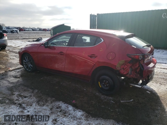 2019 Mazda Mazda3 Hatchback with VIN JM1BPAJM3K1119525, listed as a Copart auction lot 36617393 with 35,612 mi miles. Bid and sale history available at carsss.com. Image 2.