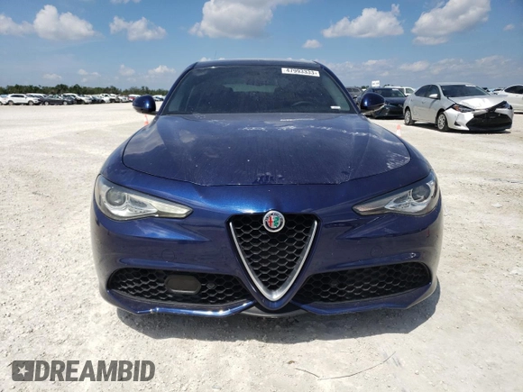 2018 Alfa Romeo Giulia Ti Sport with VIN ZARFAEEN8J7573686, listed as a Copart auction lot 47993333 with 47,968 mi miles. Bid and sale history available at carsss.com. Image 5.