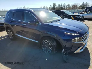 2021 Hyundai Santa Fe Limited with VIN 5NMS4DAL7MH349921, listed as a Copart auction lot 49592725 with 50,541 mi miles and Salvage Title. Bid and sale history available at carsss.com. Image 4.
