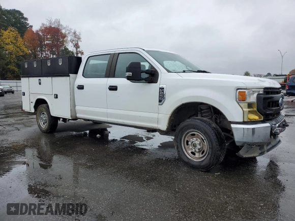 2020 Ford Super Duty F-250 SRW XL with VIN 1FD7W2B60LEC25189, listed as a Copart auction lot 80825054 with 0 mi miles and Salvage Title. Bid and sale history available at carsss.com. Image 4.
