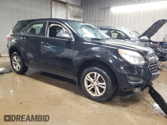 2017 Chevrolet Equinox LS with VIN 2GNALBEK0H6104306, listed as a Copart auction lot 49869795 with 207,769 mi miles and Salvage Title. Bid and sale history available at carsss.com. Image 4.