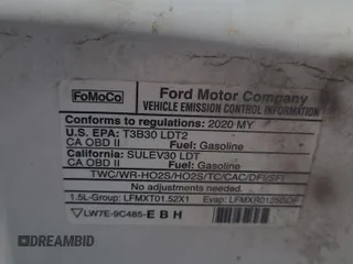 2020 Ford Escape SE z VIN 1FMCU9G60LUB25721, wystawiony jako IAAI lot #42387139 z przebiegiem 75 663 mil mil oraz . Historia ofert i sprzedaży dostępna na DreamBid. Obrazek 1.