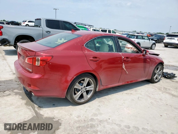 2012 Lexus IS 250 with VIN JTHBF5C2XC5179039, listed as a Copart auction lot 56964635 with 174,438 mi miles and Salvage title. Bid and sale history available at DreamBid. Image 3.