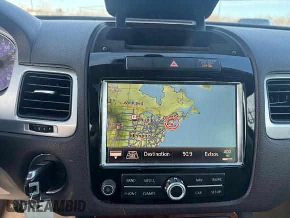 2012 Volkswagen Touareg Exec with VIN WVGEF9BP9CD006682, listed as a Copart auction lot 87463854 with 51,250 mi miles and Clean Title. Bid and sale history available at DreamBid. Image 9.