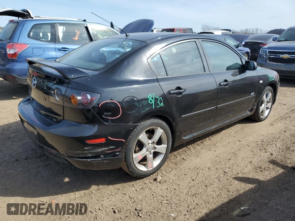 2005 Mazda 3 s with VIN JM1BK323151227825, listed as a Copart auction lot 48752855 with 142,316 mi miles and Salvage Title. Bid and sale history available at carsss.com. Image 3.