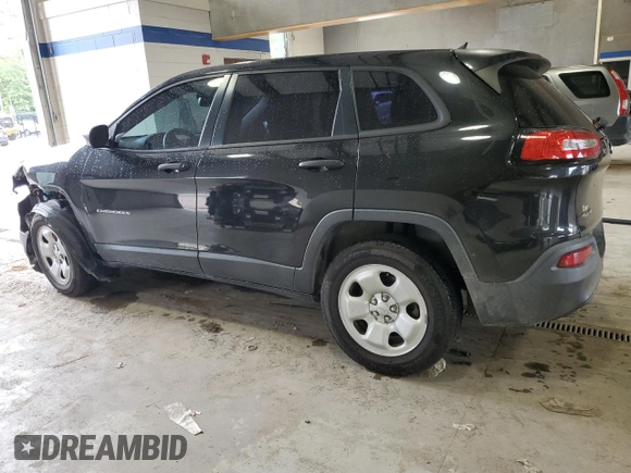 2016 Jeep Cherokee Sport with VIN 1C4PJMAB9GW121474, listed as a Copart auction lot 62475455 with 128,939 mi miles and Salvage title. Bid and sale history available at DreamBid. Image 2.