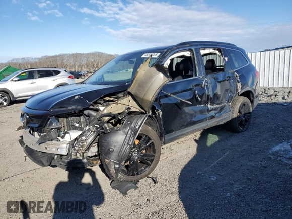 2022 Honda Pilot Special Edition with VIN 5FNYF6H25NB000434, listed as a Copart auction lot 46040285 with 65,445 mi miles and Salvage Title. Bid and sale history available at carsss.com. Image 1.