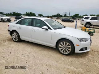 2017 Audi A4 Premium with VIN WAUGNAF41HN019796, listed as a Copart auction lot 58241845 with 56,141 mi miles and Salvage title. Bid and sale history available at DreamBid. Image 4.