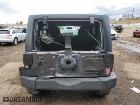 2018 Jeep Wrangler JK Unlimited Sport S with VIN 1C4BJWDG9JL938689, listed as a Copart auction lot 80713534 with 118,101 mi miles and Salvage Title. Bid and sale history available at carsss.com. Image 6.