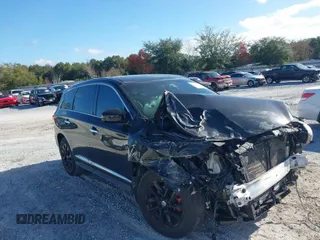 2015 Infiniti QX60 with VIN 5N1AL0MN5FC512602, listed as a IAAI auction lot 41118992 with 170,802 mi miles. Bid and sale history available at carsss.com. Image 1.