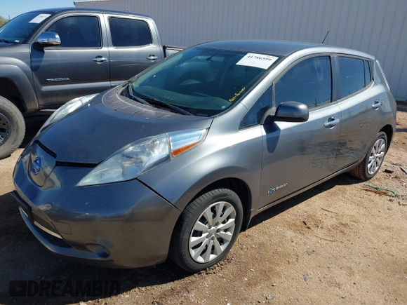 2015 Nissan LEAF SV with VIN 1N4AZ0CP2FC314782, listed as a IAAI auction lot 41786599 with 84,583 mi miles and . Bid and sale history available at DreamBid. Image 2.