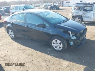 2017 Kia Forte LX with VIN 3KPFL4A7XHE070886, listed as a IAAI auction lot 41882091 with 46,035 mi miles and . Bid and sale history available at carsss.com. Image 1.