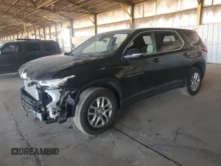 2023 Chevrolet Traverse LS with VIN 1GNERFKW0PJ329423, listed as a Copart auction lot 65042215 with 21,404 mi miles and Salvage title. Bid and sale history available at DreamBid. Image 1.